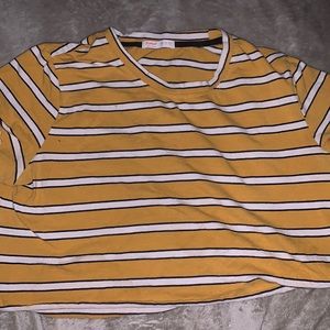 A Shein yellow crop top size medium